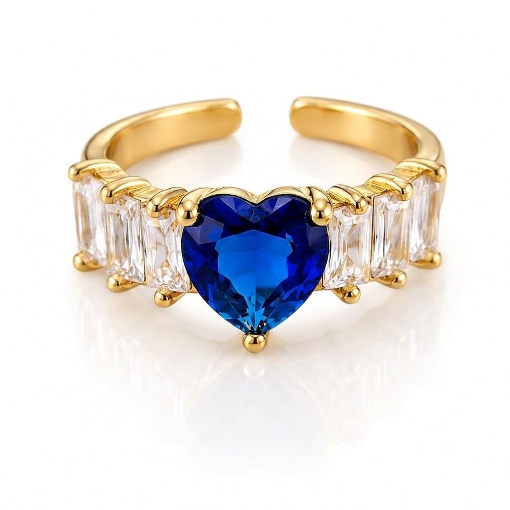 Corazón azul rey