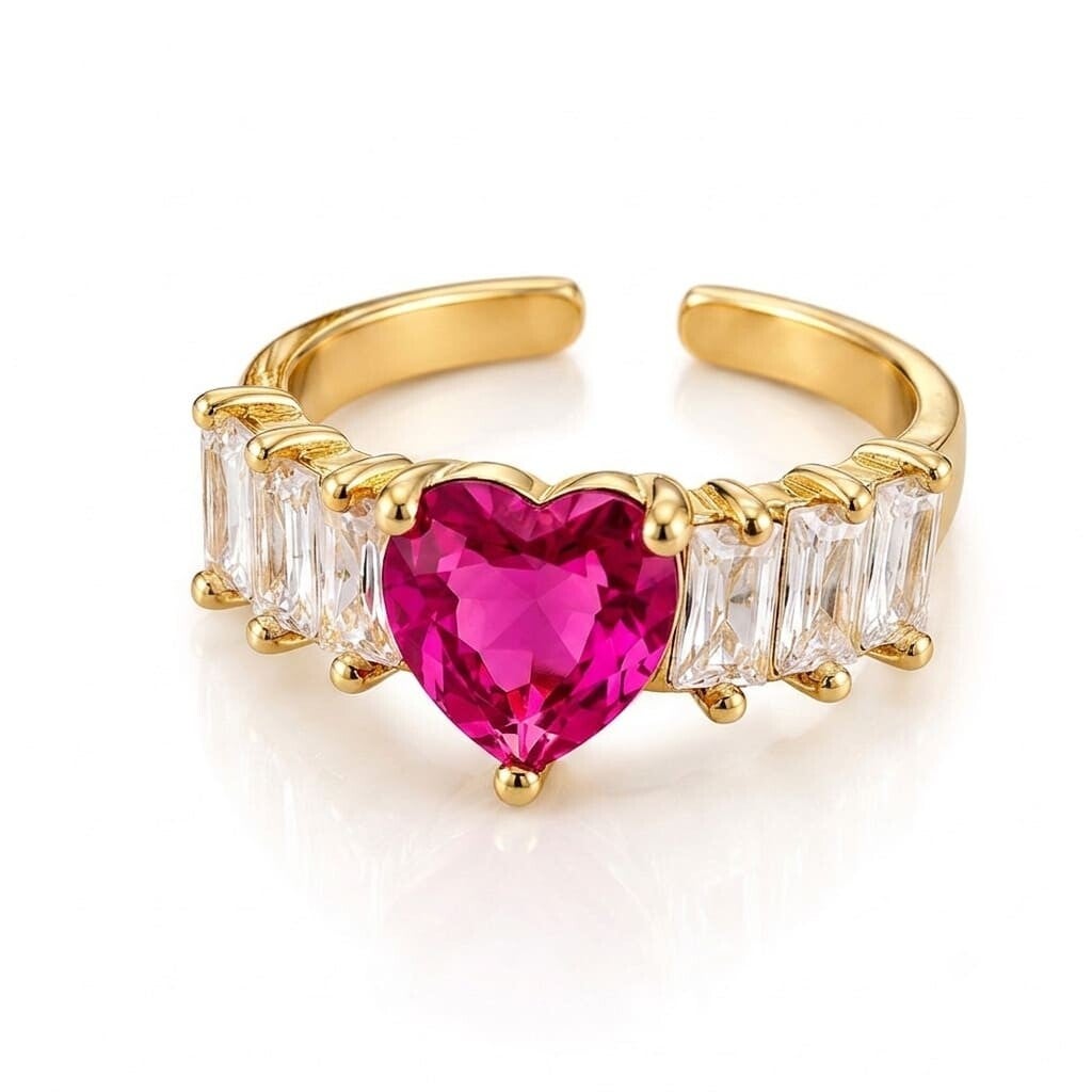 Corazón fucsia
