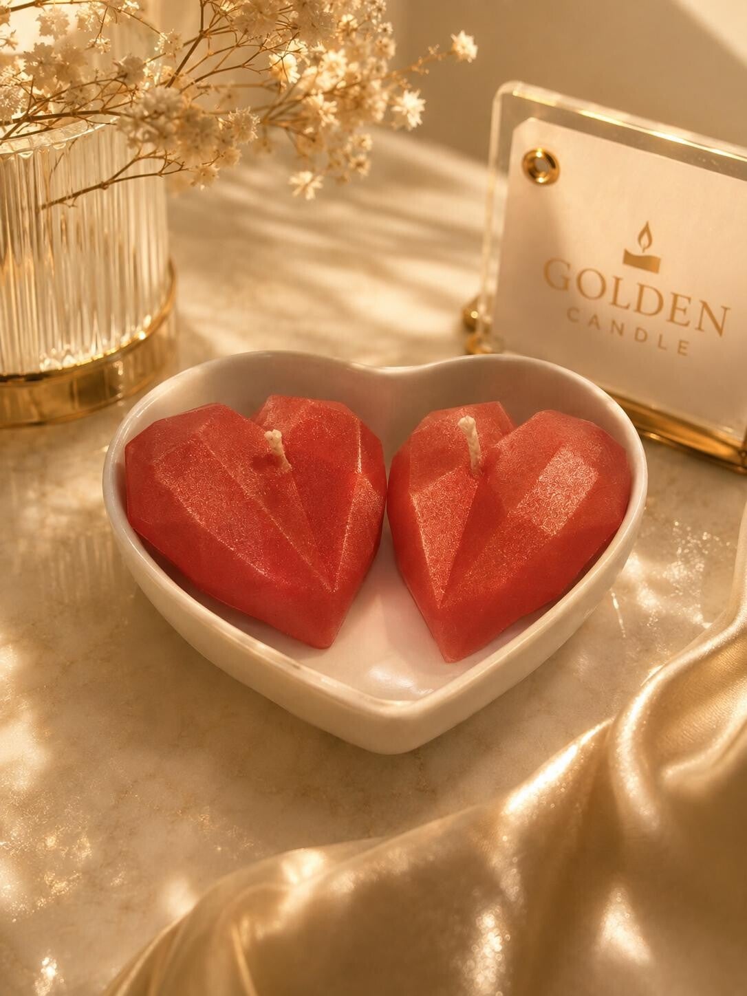 Two Hearts Candle set