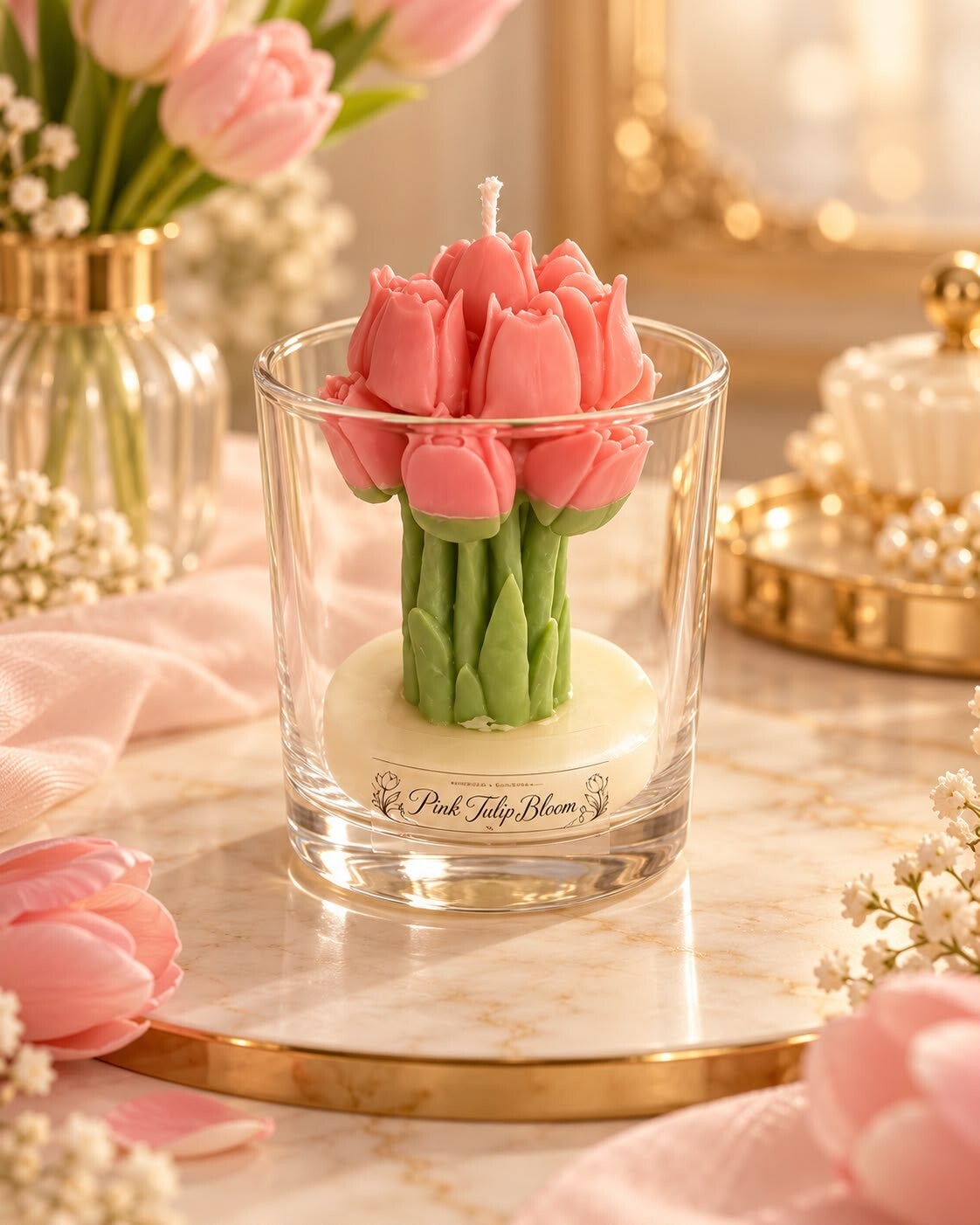 Pink Tulip Bloom