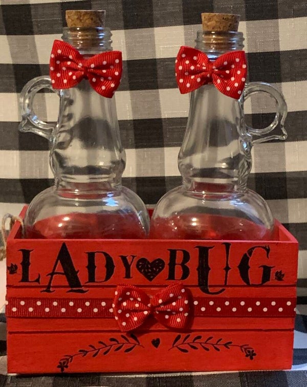Lady Bug Oil & Vinegar Set