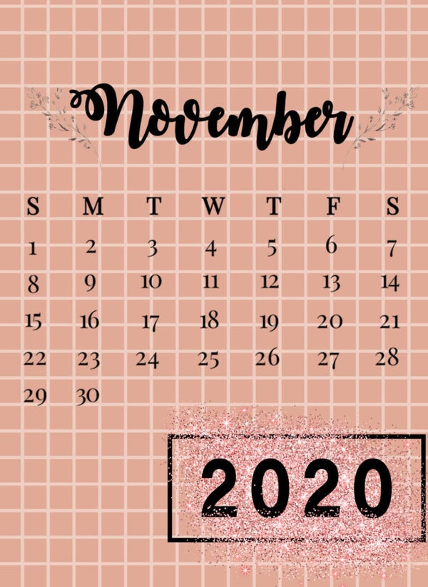 Cute November calendar