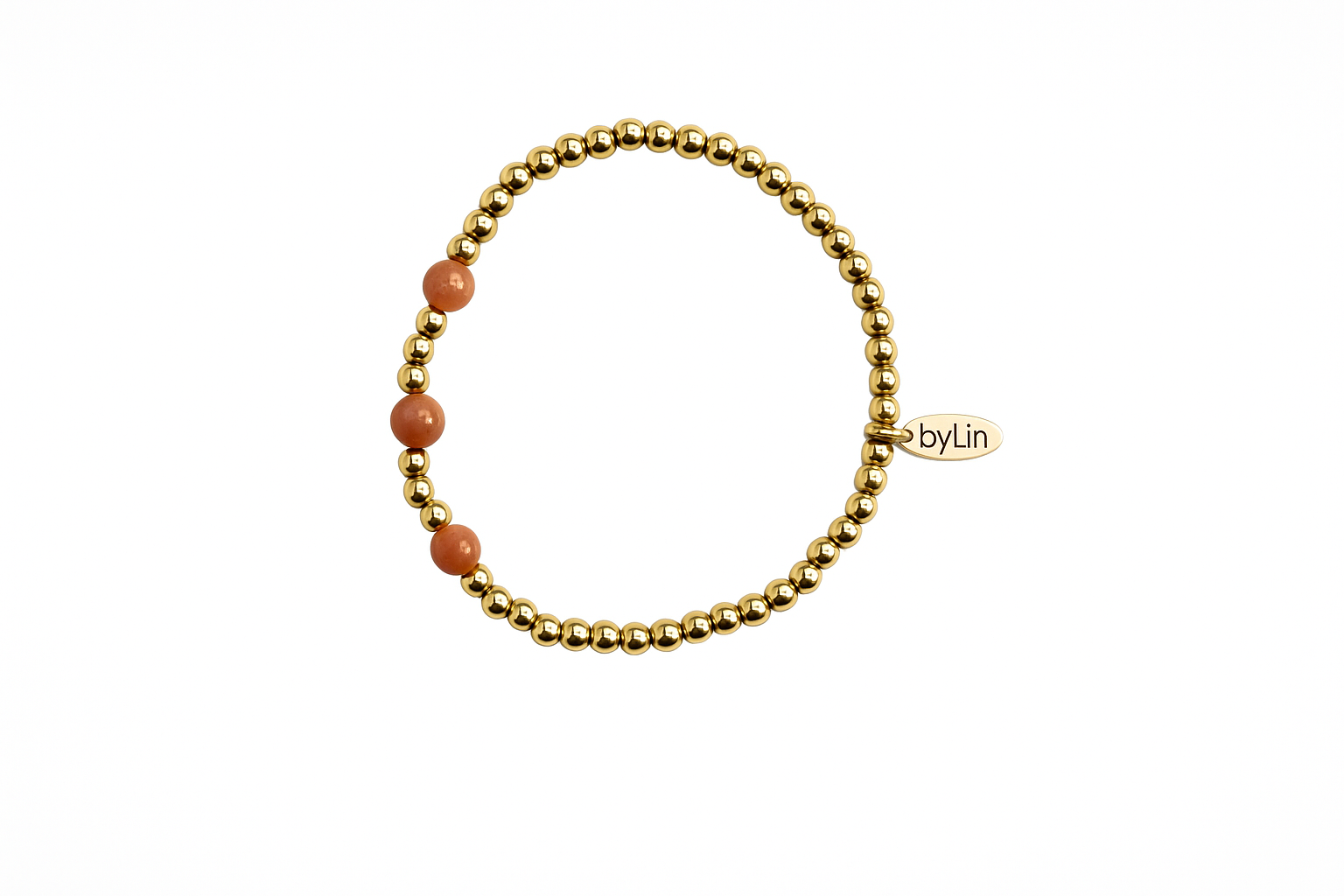 Armband gold coral