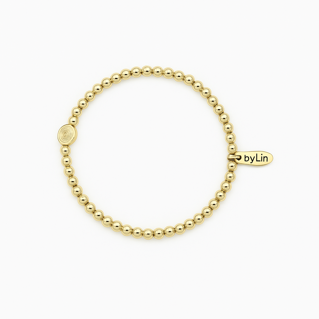 Armband golden shell 6 mm