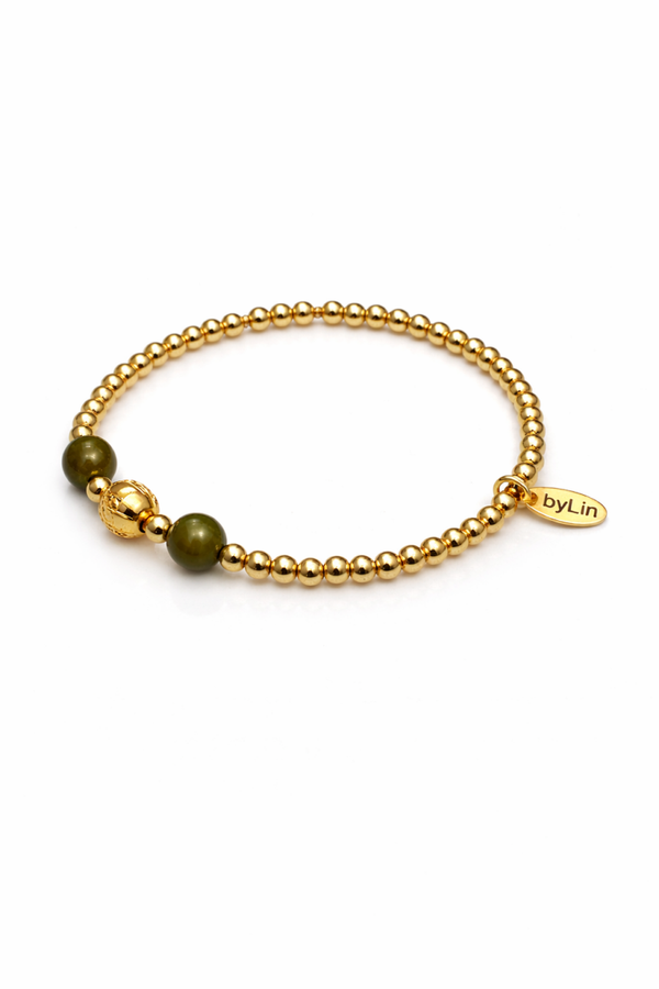 Armband olive gold essence