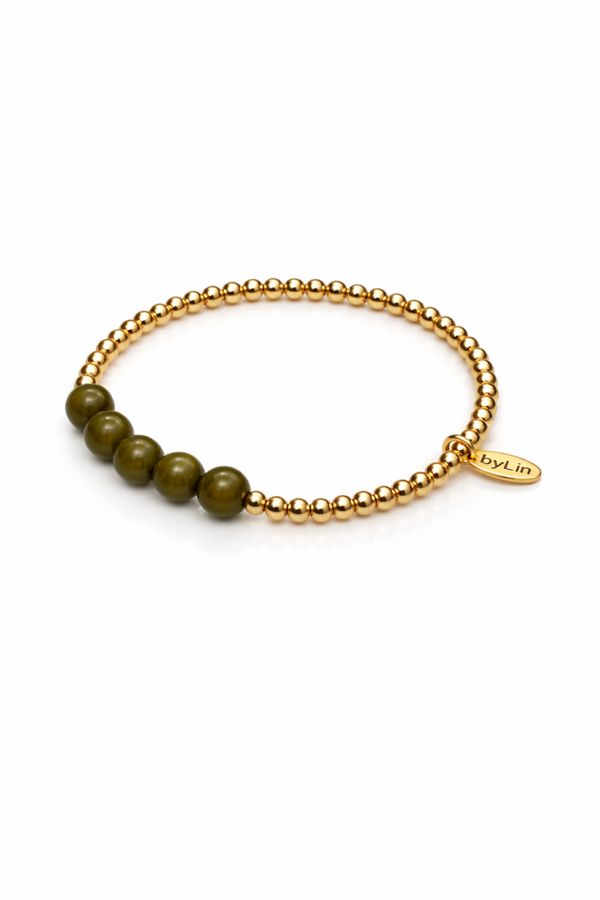 Olive line bracelet