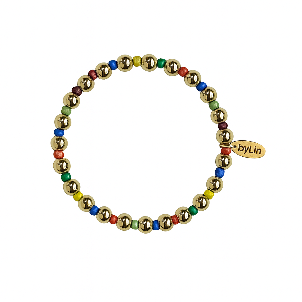 Armband met rocailles 8 mm