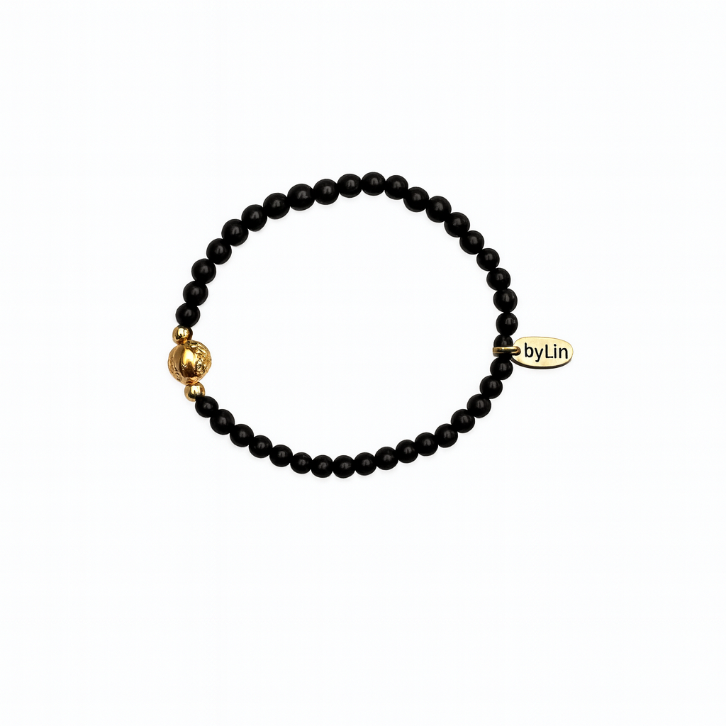 Armband met gouden bol
