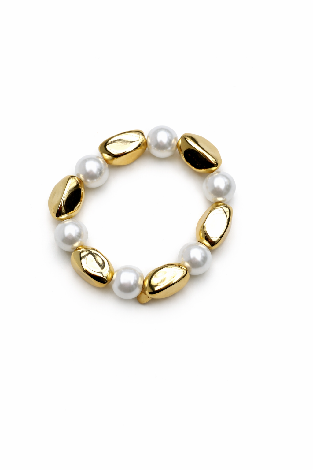 Luna parel armband goud