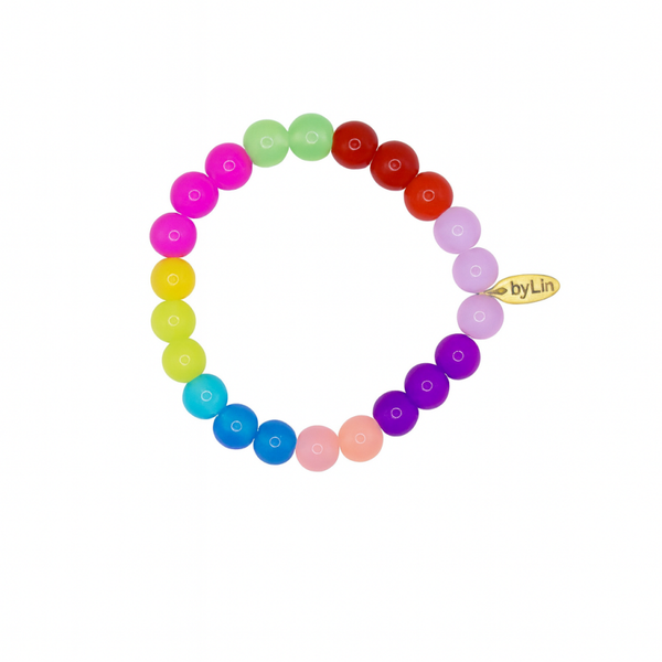 Rainbow glass armband