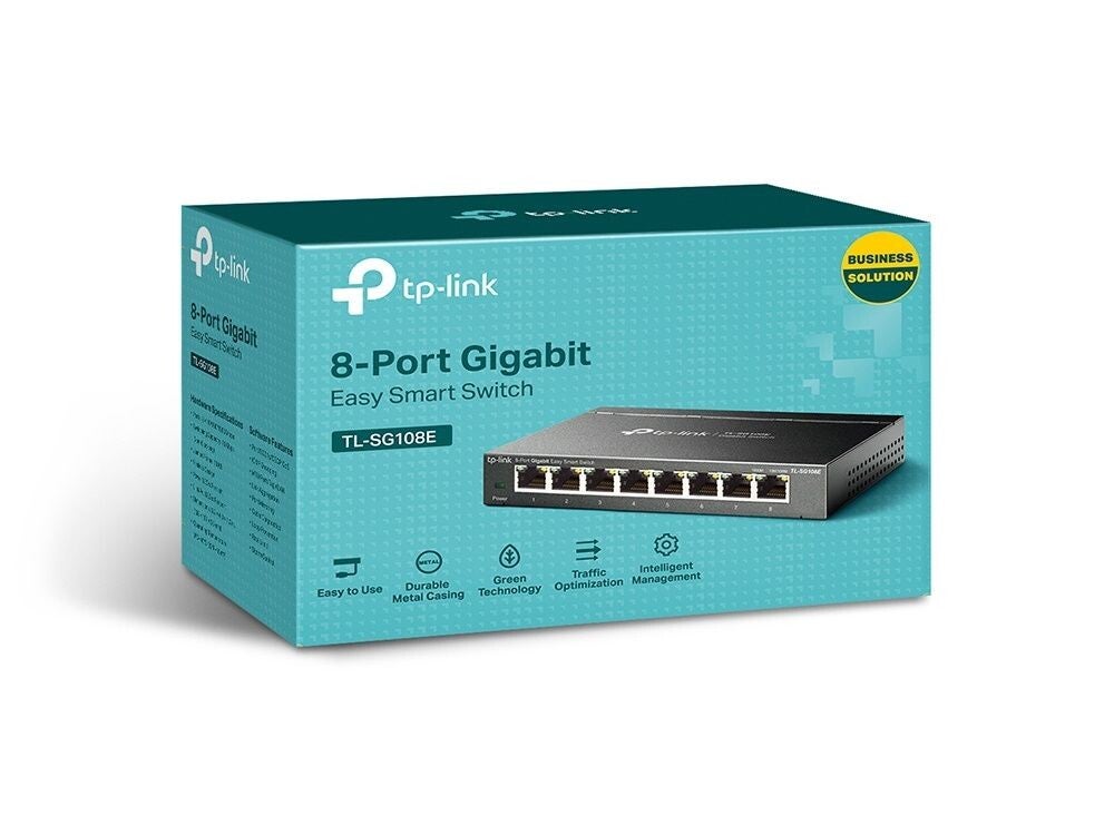 TP-Link TL-SG108 gigabit 8 poorts switch (2e hands)