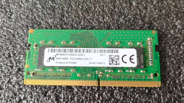 Micron 8GB DDR4 RAM PC4-2666V SODIMM Laptop Geheugen