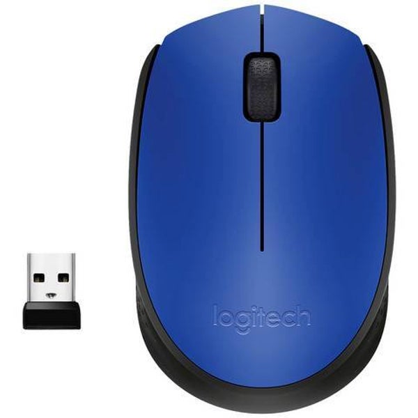 Logitech M171 draadloze muis blauw