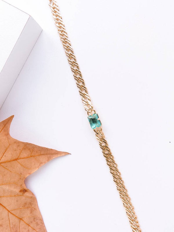 Pulseira Julia cristal verde