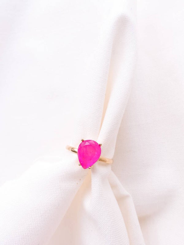 Anel Quartzo rosa