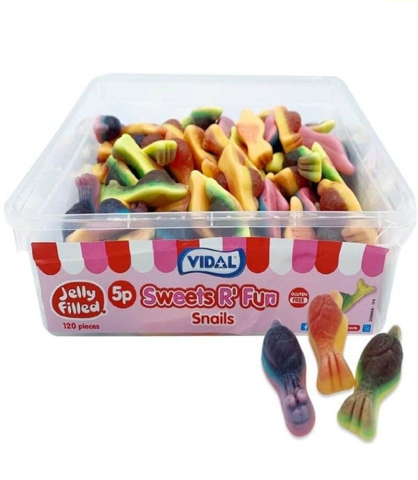 Jelly Filled Snails Tub 780g