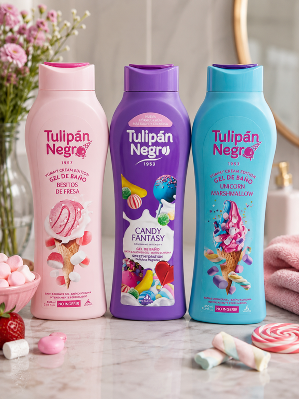 3 gels douche 650ml