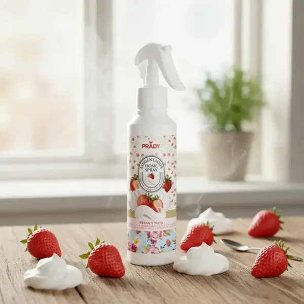 Spray d'Ambiance Maison Tissu  fraise chantilly 220ML