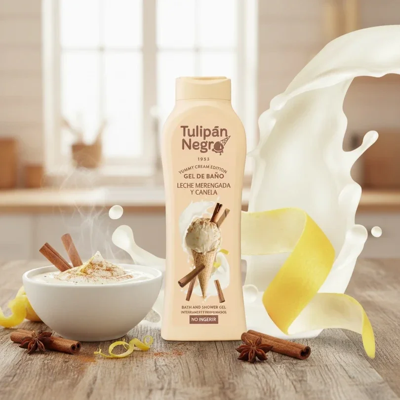 gel douche yummy crème meringue et cannelle 650ml