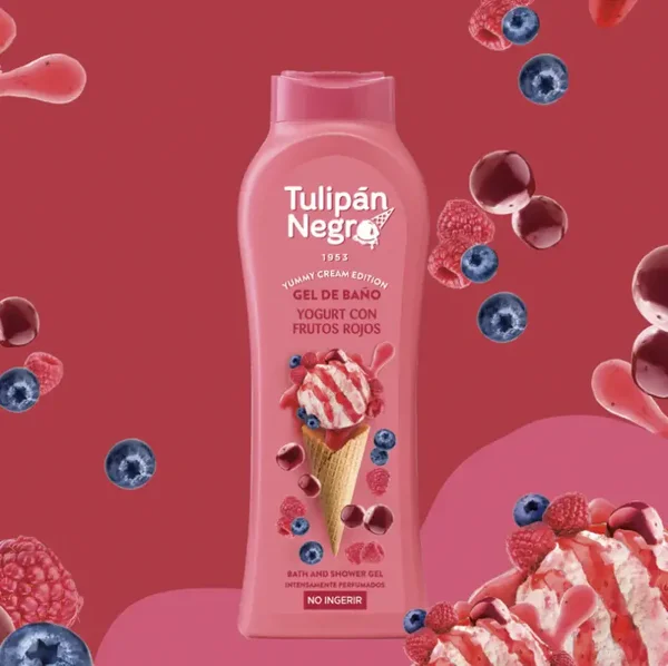gel douche crème glacée fruits rouge 650ml