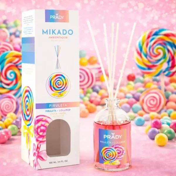 Diffuseur mikado sucette candy 100ml - Prady