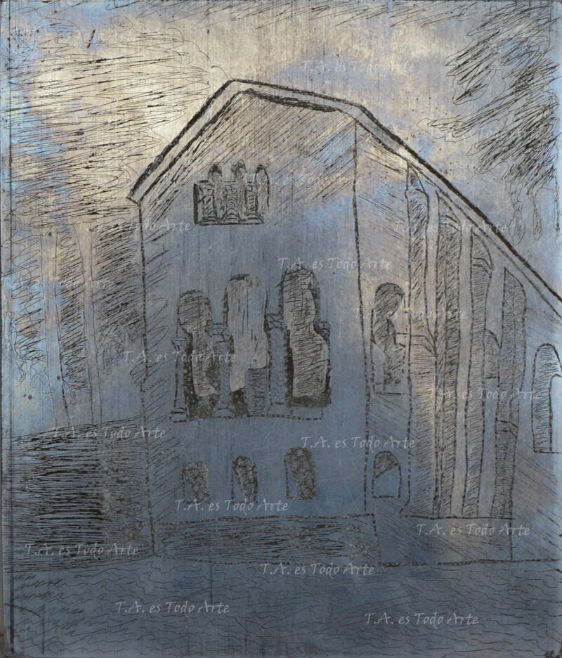 Plancha de grabado de Tamara Alba