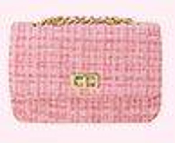 Pink Chic Tweed Bag