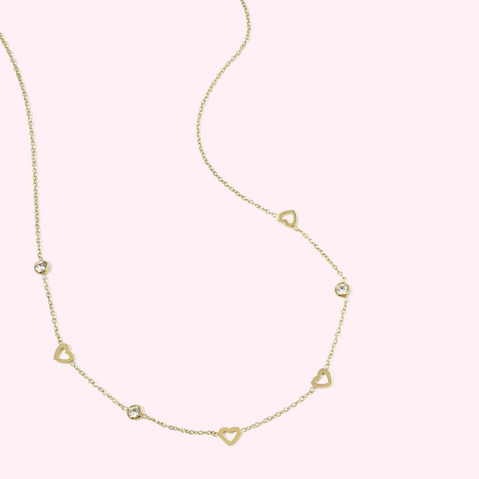 Golden Hearts Necklace