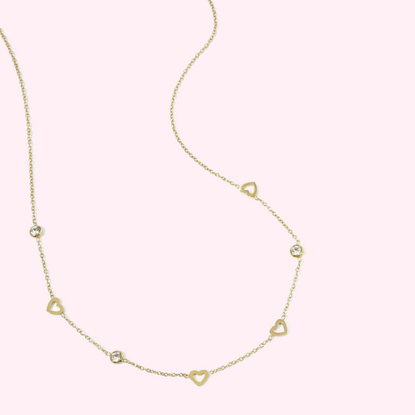 Golden Hearts Necklace