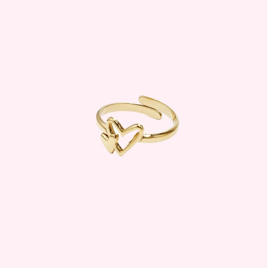 Double Heart Ring