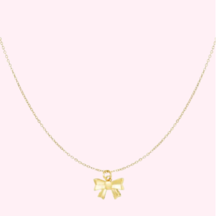 Golden Bow Necklace