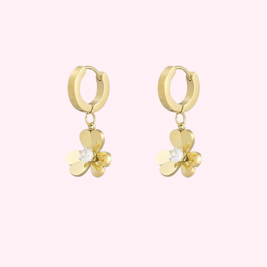 Golden Clover Earrings