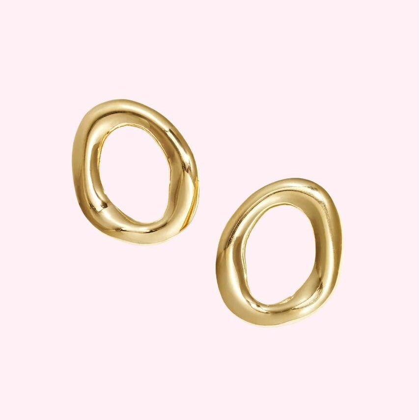 Organic Circle Earrings