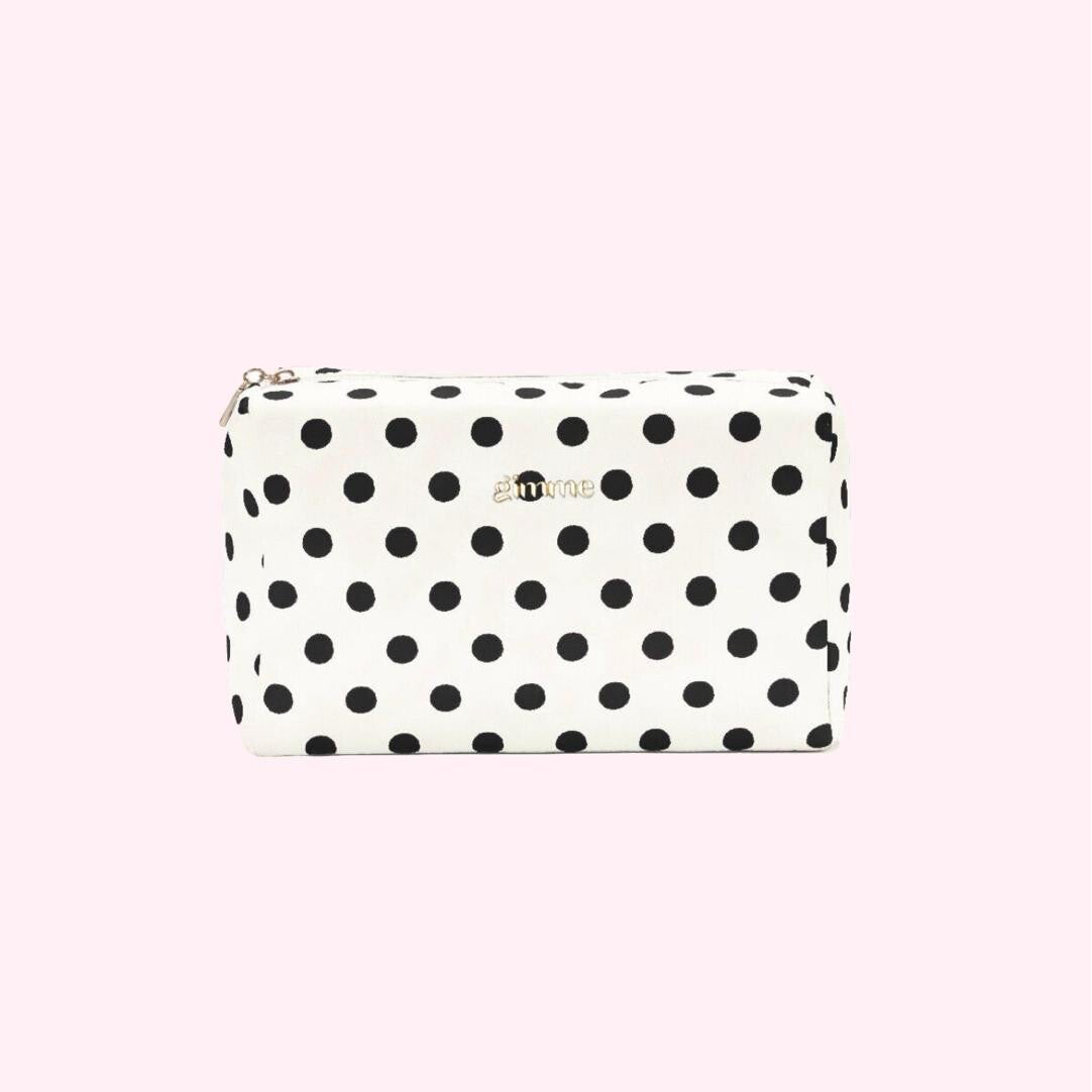 Black & White Polka Dot Make-up Bag