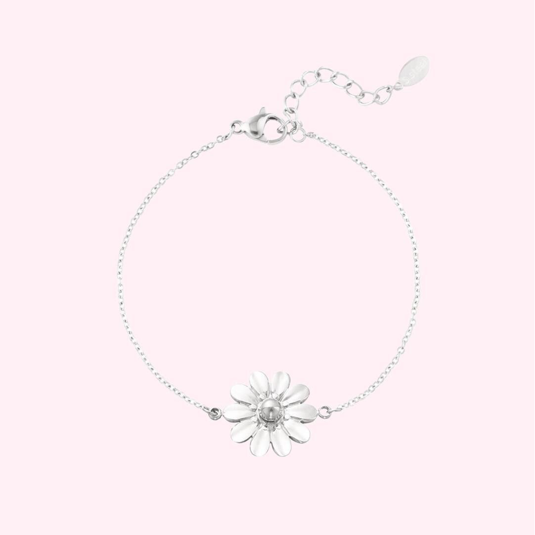Silver Daisy Bracelet