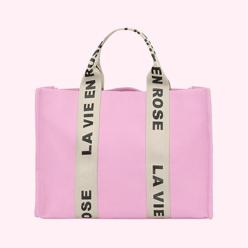 Roze Canvas Tote Bag