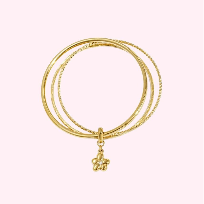 Triple Blossom Bangle