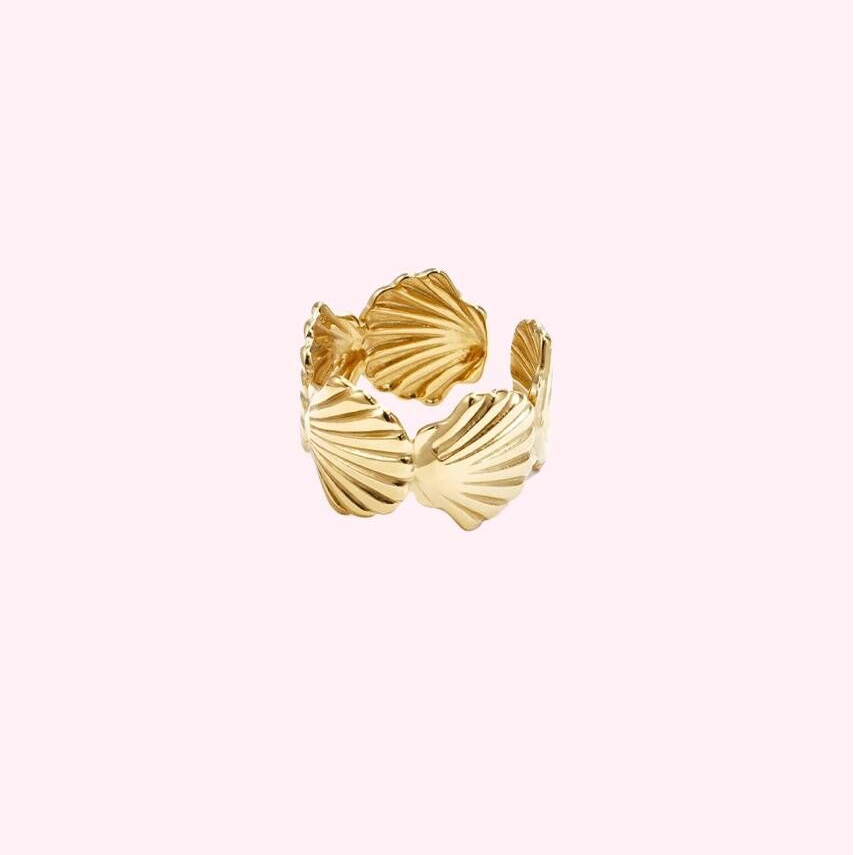 Golden Shell Ring