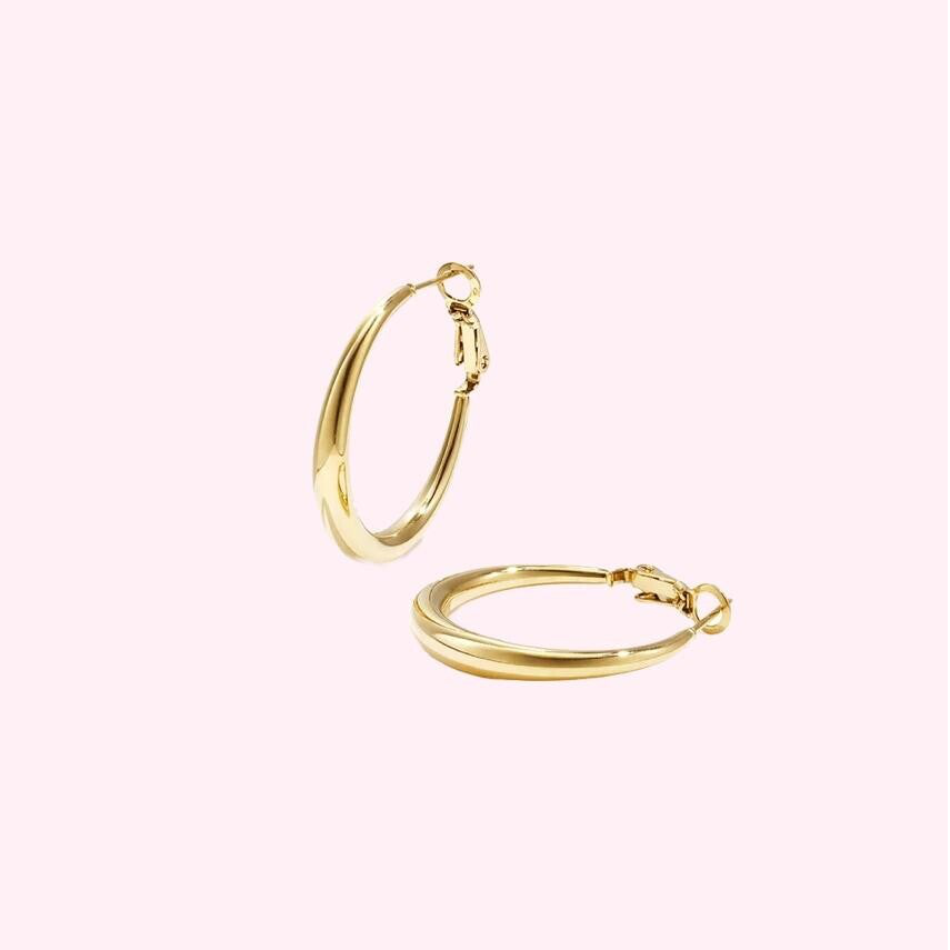 Classic Gold Hoops