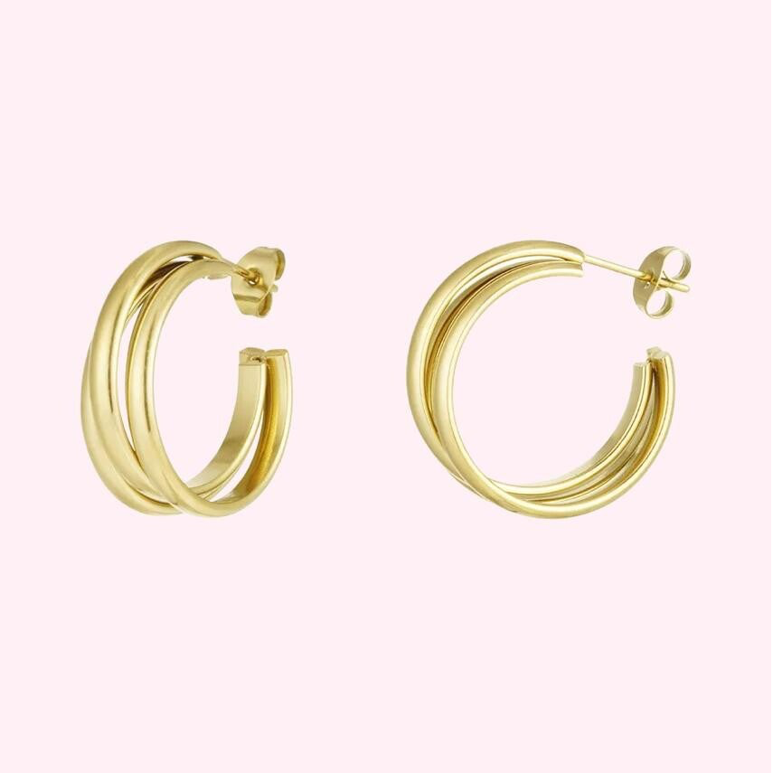 Triple Hoop Earrings