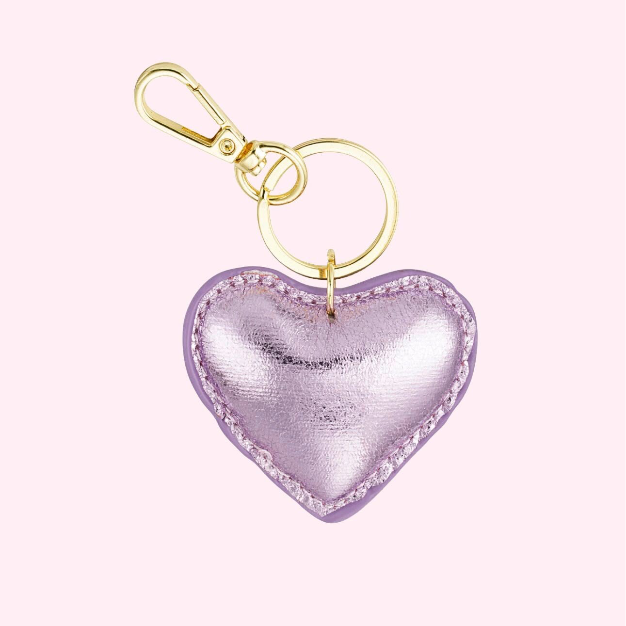 Lilac Heart Keychain
