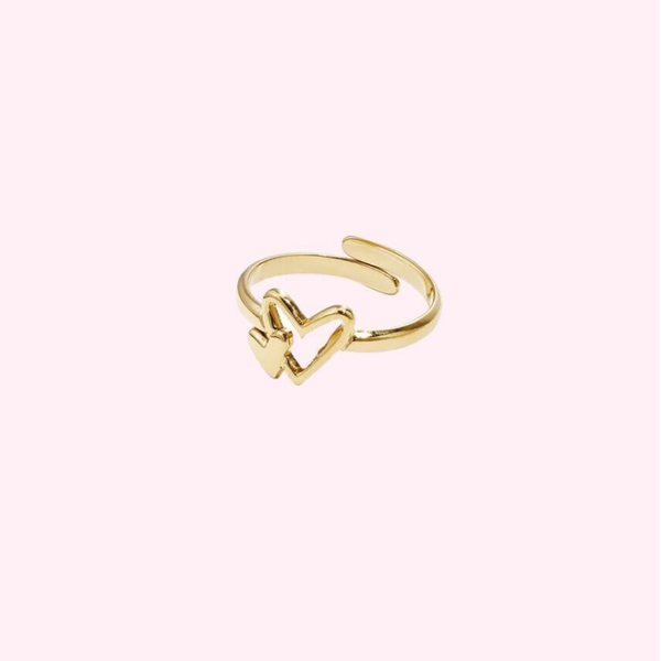 Double Heart Ring