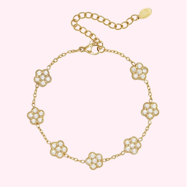 Crystal Clover Bracelet