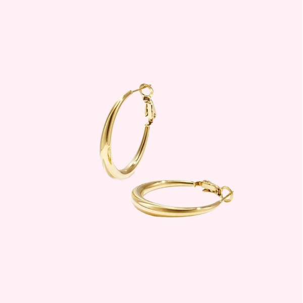 Classic Gold Hoops