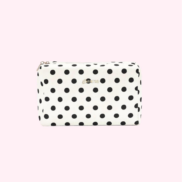 Black & White Polka Dot Make-up Bag