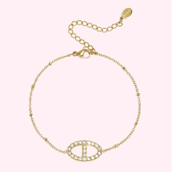 Crystal Oval Bracelet