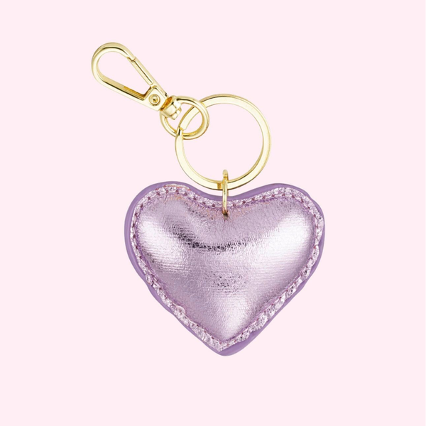Lilac Heart Keychain