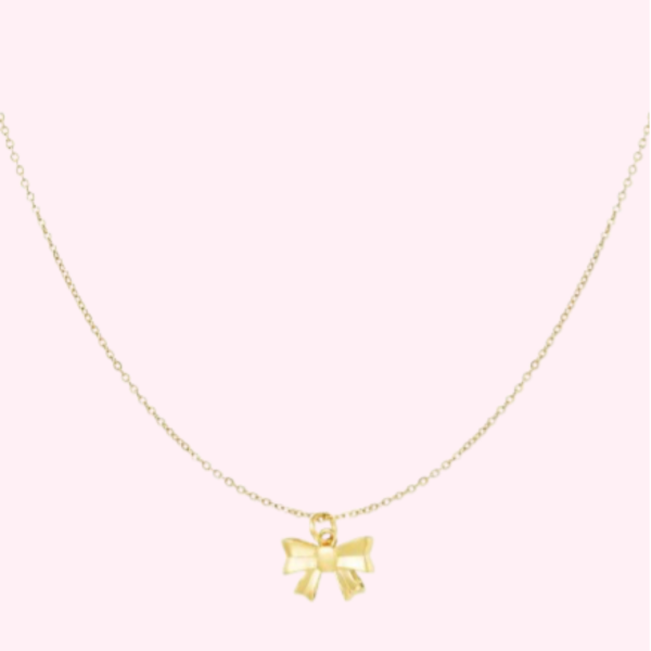 Golden Bow Necklace