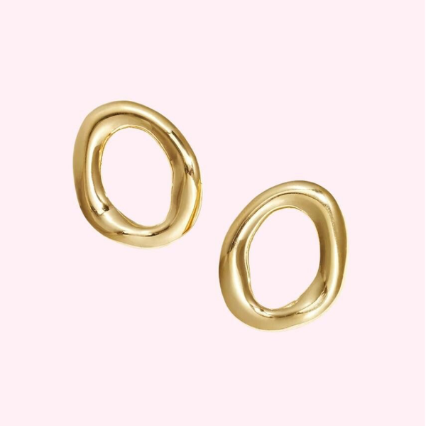 Organic Circle Earrings