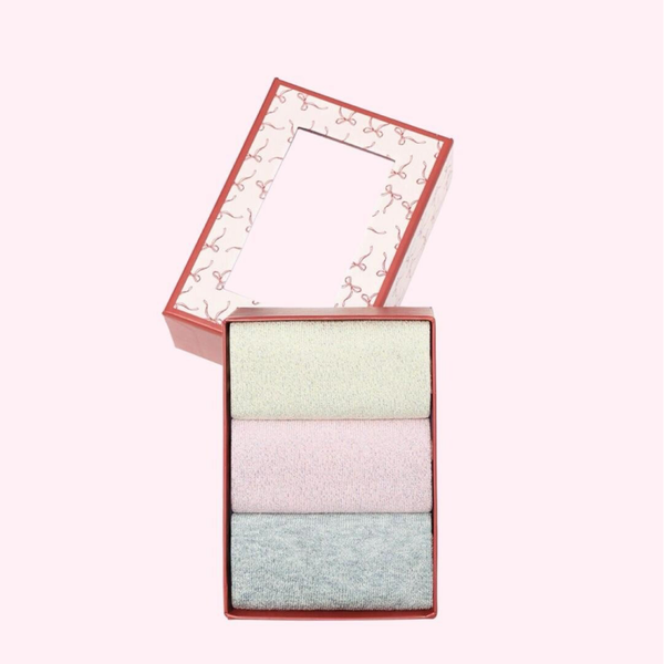 Pastel Glitter Socks Gift Box